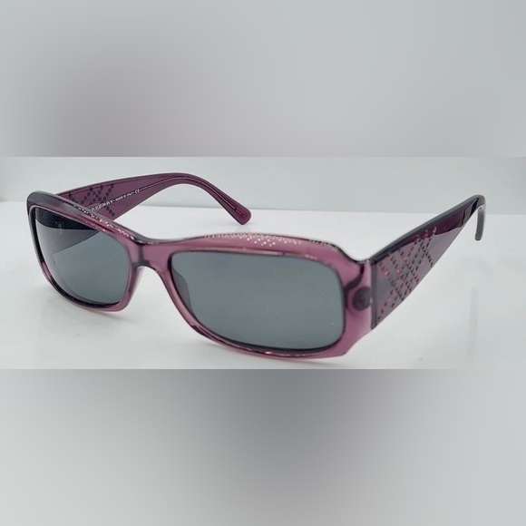 Burberry B4040-B Purple Rectangular Sunglasses Frames - Picture 3 of 7